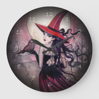 Relógio Grande Pulso de disparo vermelho do Dia das Bruxas Wiccan
