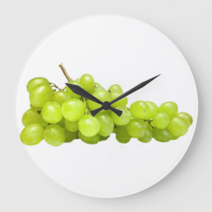 Relógio Grande "Pulsos de disparo de parede do design das uvas