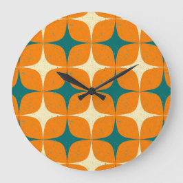 Relógio Grande Quadrados de Vintage