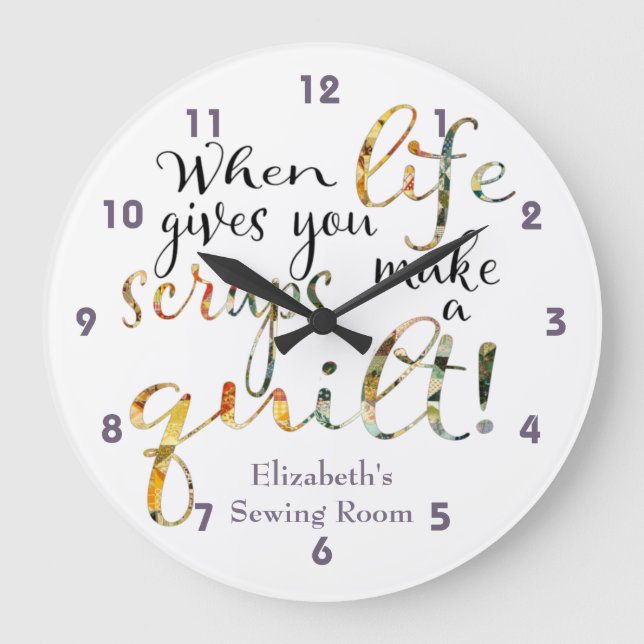 Relógio Grande Quando A Vida Te Dar Escadas Faça Uma Inclinação (Frente)