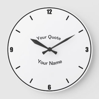 Relógio Grande Quatro números com números verticais padrão