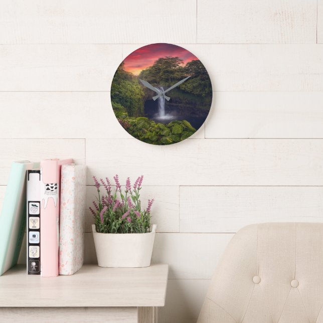 Relógio Grande Quedas | Rainbow Falls, Hilo, Havaí (Sala de leitura)