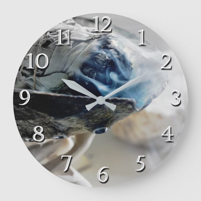 Relógio Grande Queima de Sálvia Fumante Escritório Metafísico Eso (Frente)