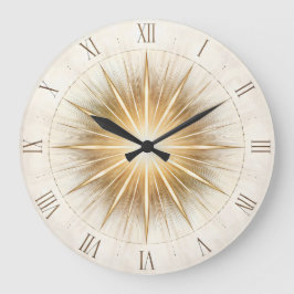 Relógio Grande Radiant Order — Sunburst Dial Art