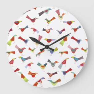Relógio Grande Rainbow Bird