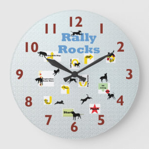 Relógio Grande Rally Dog Clock