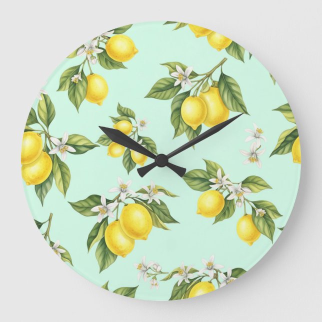 Relógio Grande Ramais com limões por Natasha Us (Frente)