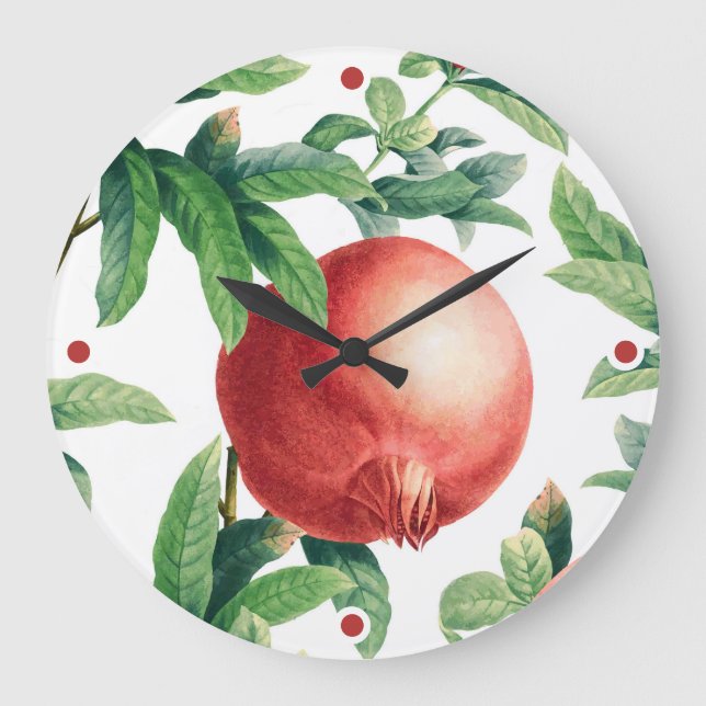 Relógio Grande Ramificação de Pomegranato (Frente)
