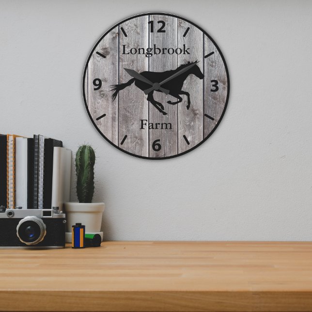 Relógio Grande Ranhura de fazenda ou Nome Estável 2 Barnwood Pers (Criador carregado)
