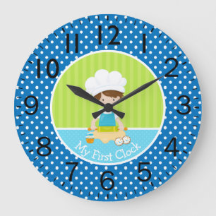 Relógio Grande Rapaz Baker Meu Primeiro