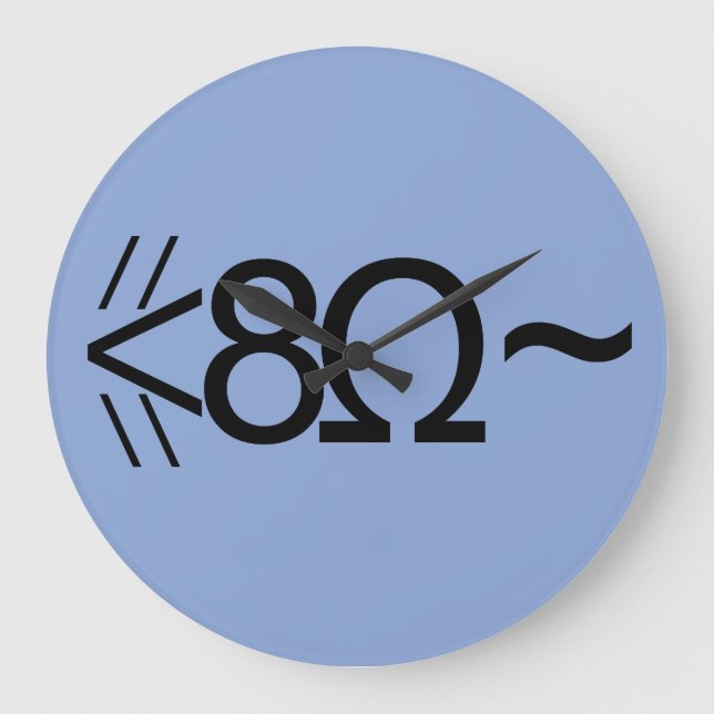 Relógio Grande Rato ASCII (Frente)