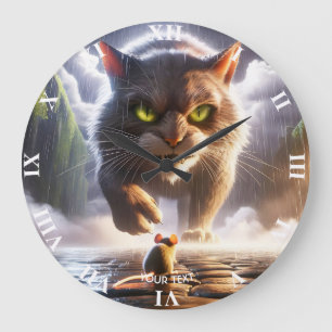 Relógio Grande Rato E Gato Fantásticos