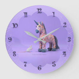 Relógio Grande Rato e Unicórnio estranhos