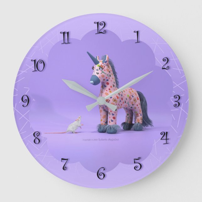 Relógio Grande Rato e Unicórnio estranhos (Frente)