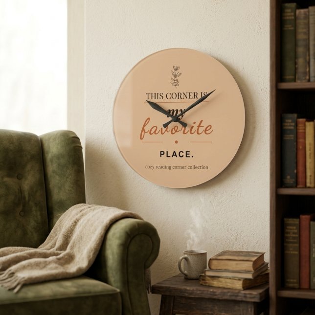Relógio Grande Reading Corner Analogue Wall Clock (Criador carregado)