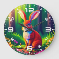 Red Bunny Sentado na Grass