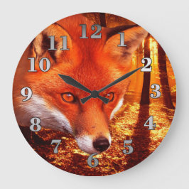 Relógio Grande Red Fox