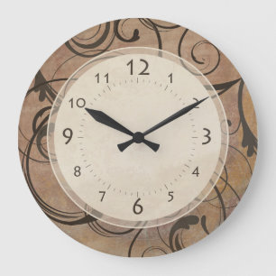 Relógio Grande Redemoinhos elegantes italianos antigos Toscânia