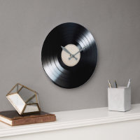 Registro de vinilo preto LP