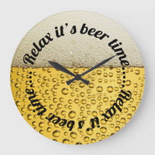 Relógio Grande Relax é tempo da cerveja