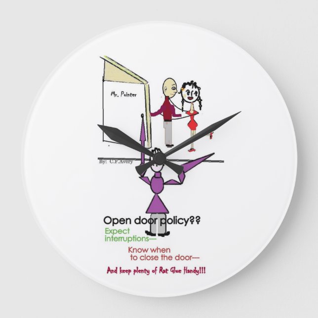 Relógio Grande Relógio/Redondo de Diversão do Office (Frente)