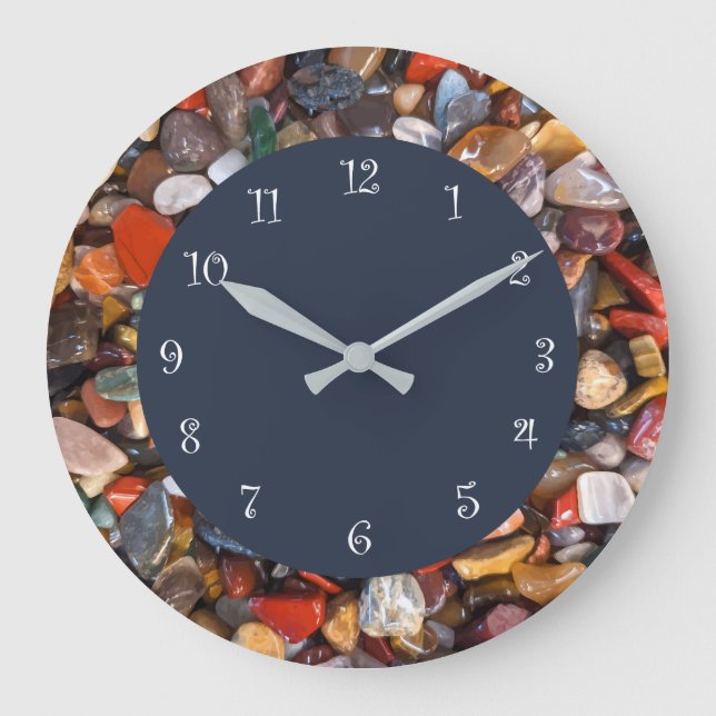 Relógio Grande Relógios de cozinha de pedra mista (Frente)