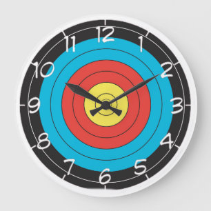 Relógio Grande Relógios de design de "Archery Target"