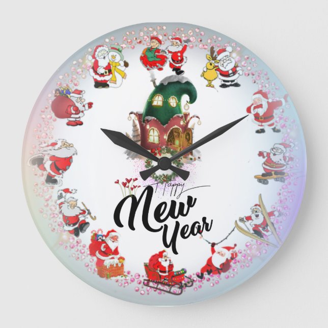 Relógio Grande Reloj de Comparação en Multicolor (Frente)