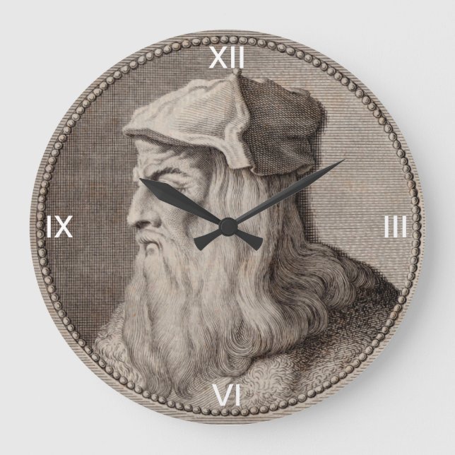 Relógio Grande reloj de Comparado Leonardo da vinci (Frente)