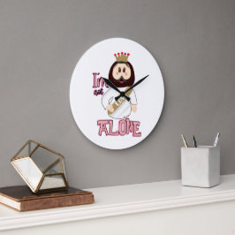 Relógio Grande Reloj de pared I´m not alone - Nissi Holy