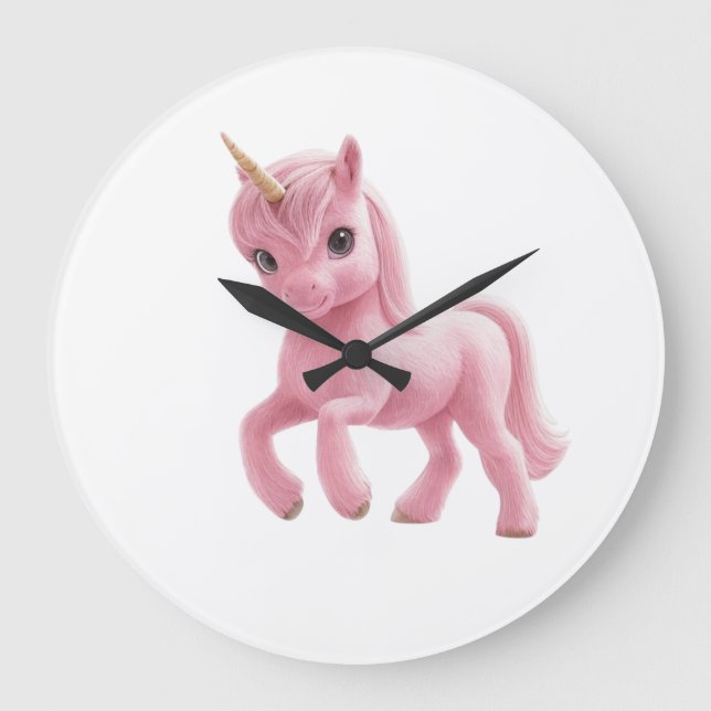 Relógio Grande Reloj de pared Unicornio (Frente)