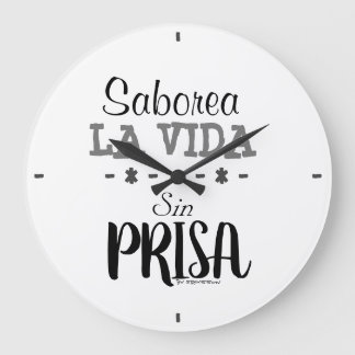 Relógio Grande Reloj motivacional
