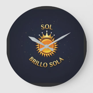 Relógio Grande Reloj Redondo Grande con Logo Sol Brillo Sola