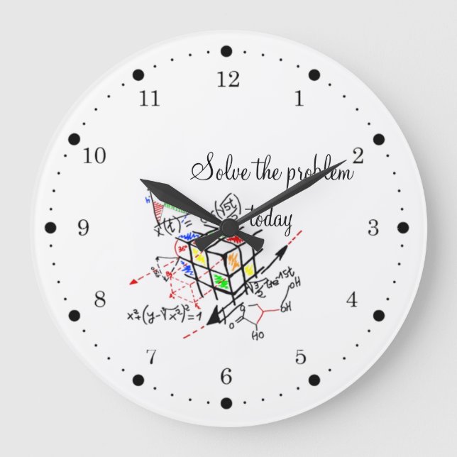 Relógio Grande Resolva o problema hoje (Frente)
