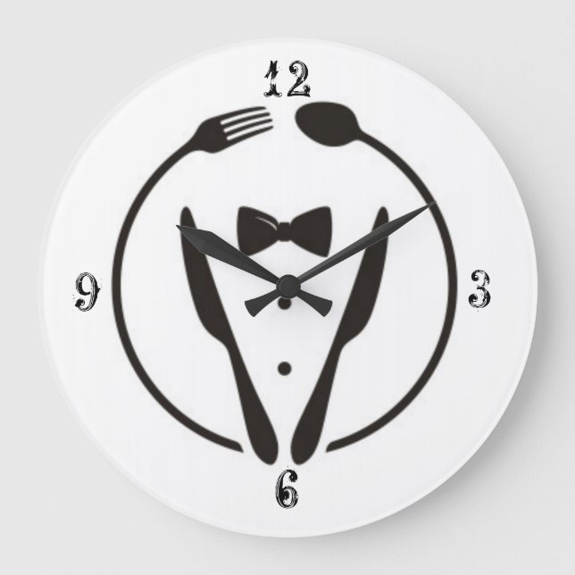 Relógio Grande Restaurante arte simples (Frente)