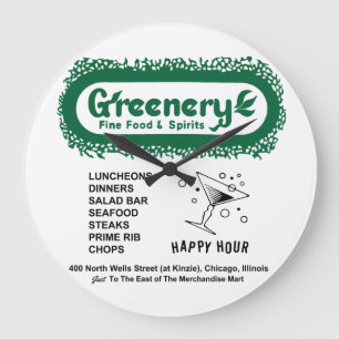 Relógio Grande Restaurante Greenery, Chicago, IL