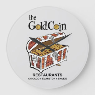 Relógio Grande Restaurantes Gold Coin, Chicago, Evanston, Skokie
