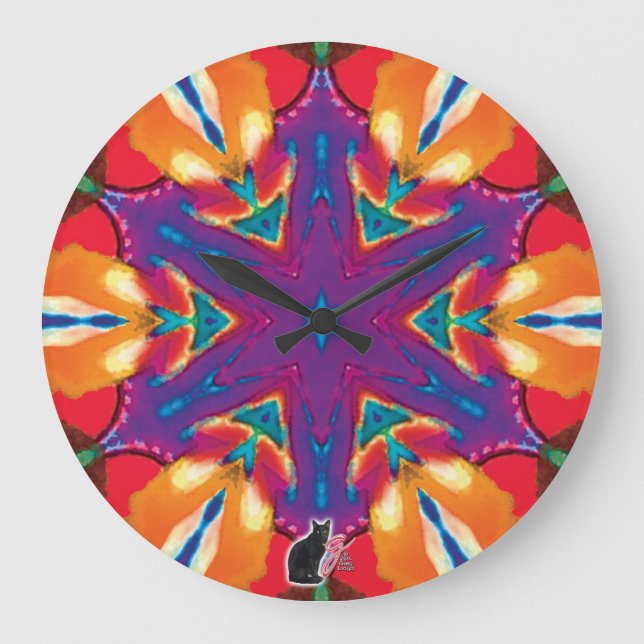 Relógio Grande Reticule Kaleidoscópio (Frente)