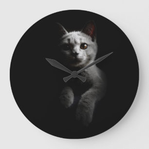 Relógio Grande Retrato de Cat