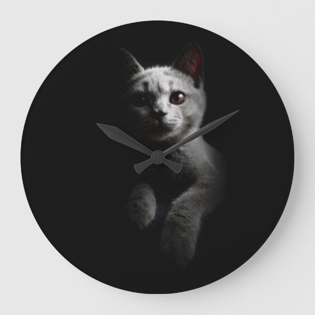Relógio Grande Retrato de Cat (Frente)