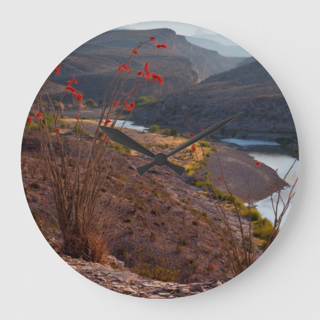 Relógio Grande Rio Grande Atravessa O Deserto De Chihuahuan (Frente)