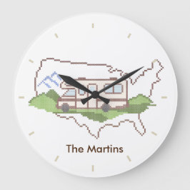 Relógio Grande Road Trip USA Clock