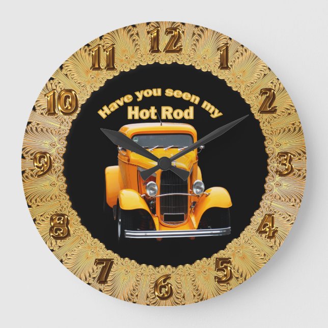 Relógio Grande Roadster idoso amarelo com as janelas dianteiras (Frente)