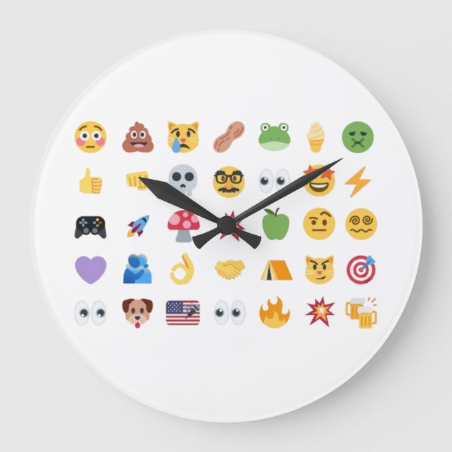 Relógio Grande Roaring Kitty 35 Emoji Timeline GME MOASS DFV meme (Frente)