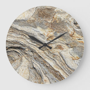 Relógio Grande Rock Stone Texture Large Clock