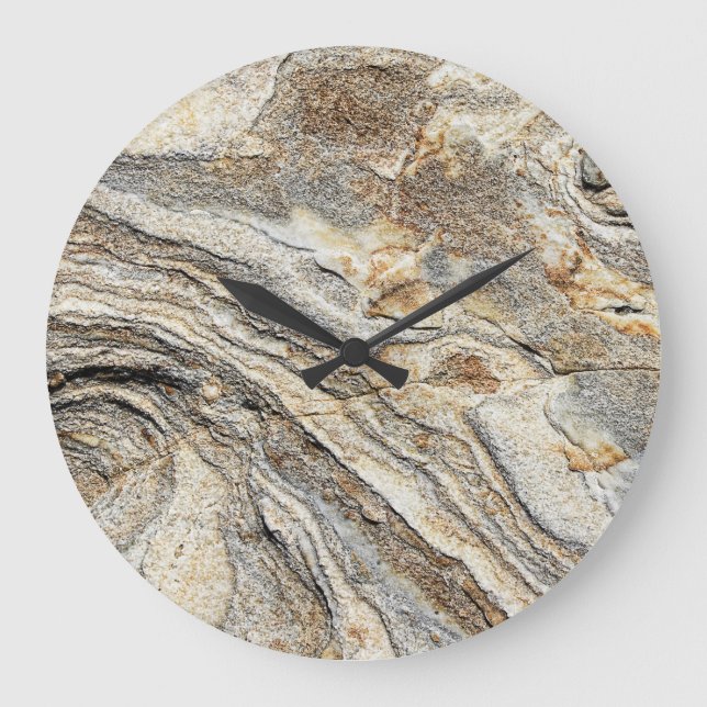 Relógio Grande Rock Stone Texture Large Clock (Frente)