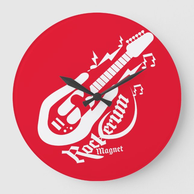 RELÓGIO GRANDE ROCKERUM MAGNET ROCK BY MASANSER PIXELAT (Frente)