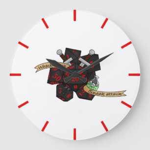 Relógio Grande Rogue Dice Design
