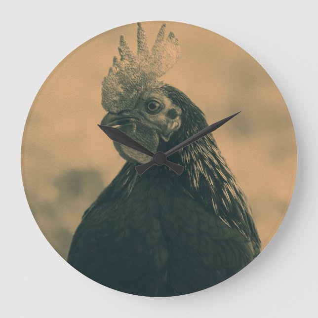 Relógio Grande Rooster Portrait (Frente)