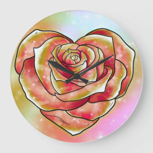 Relógio Grande Rosa